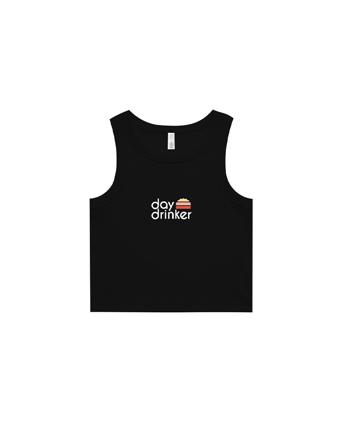 Womens DayDrinker Half Logo Rib Tank