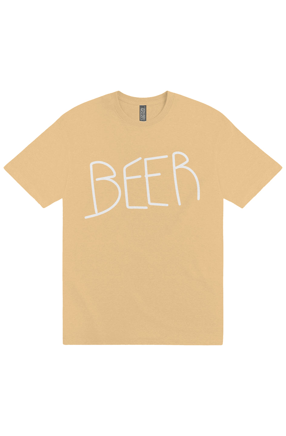 Mens "BEER" Heavyweight Tee