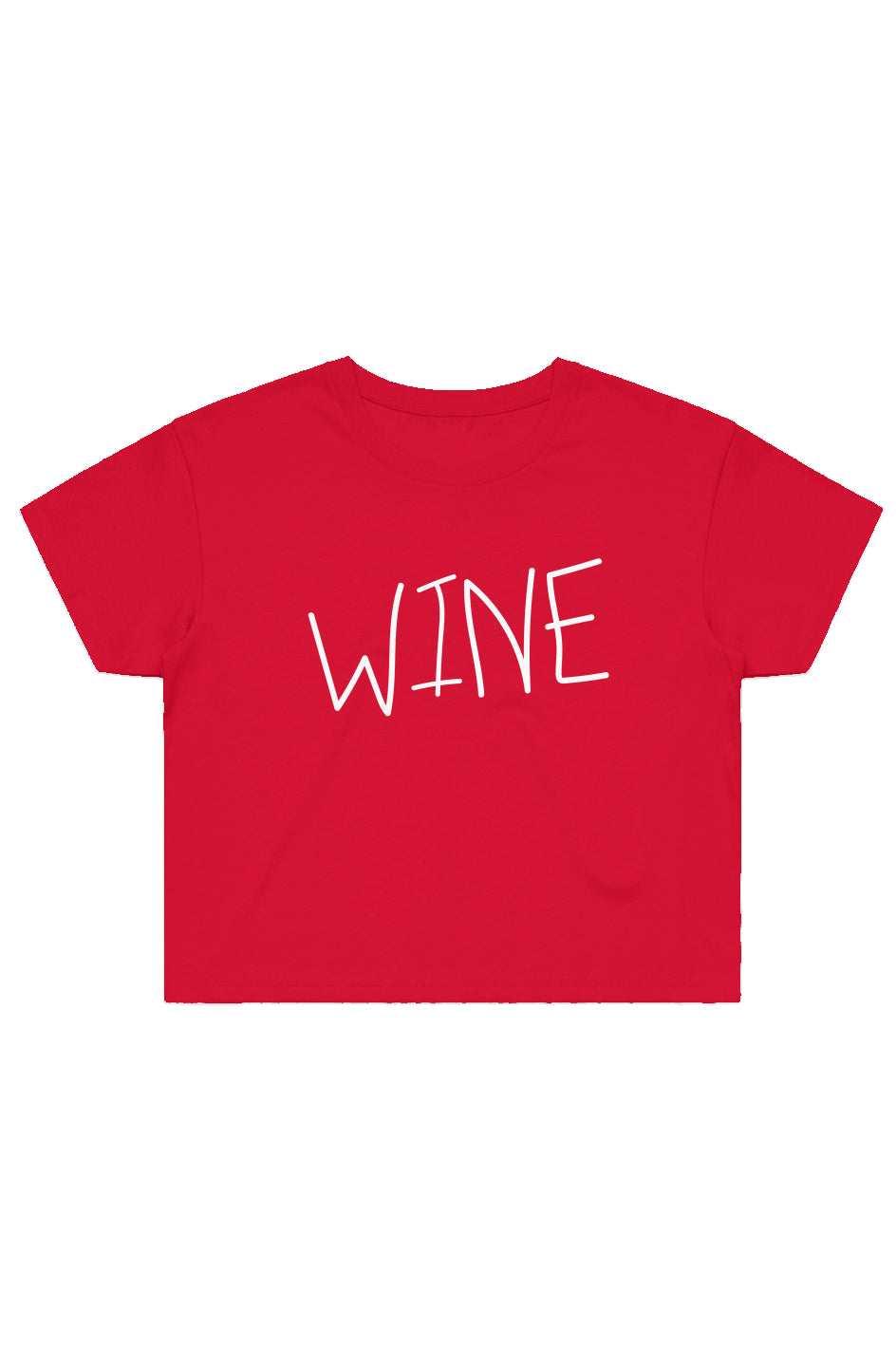 "WINE" Crop Tee