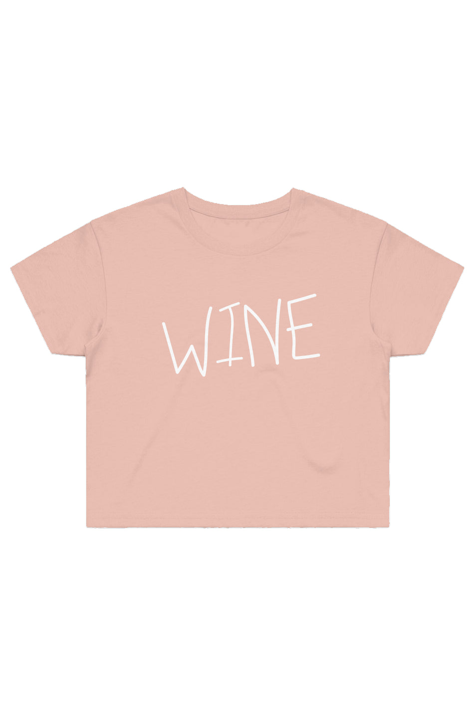"WINE" Crop Tee
