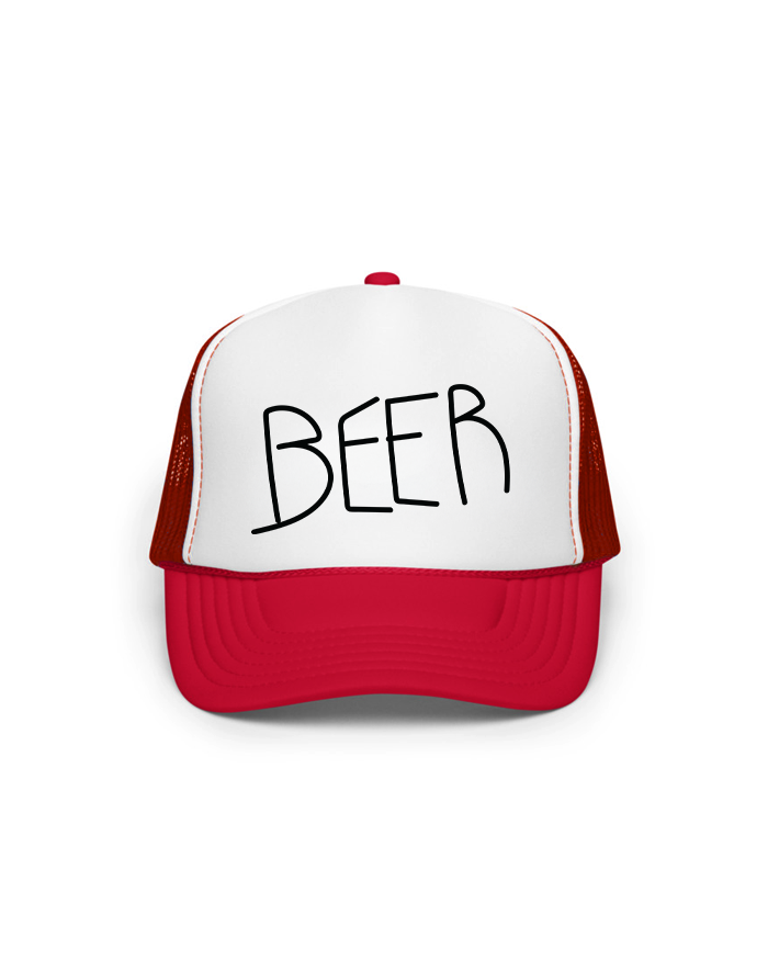 "BEER" Foam Cap