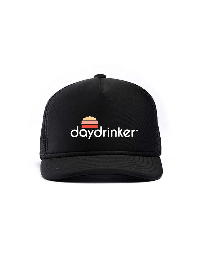 DayDrinker Full Logo Black Foam Cap