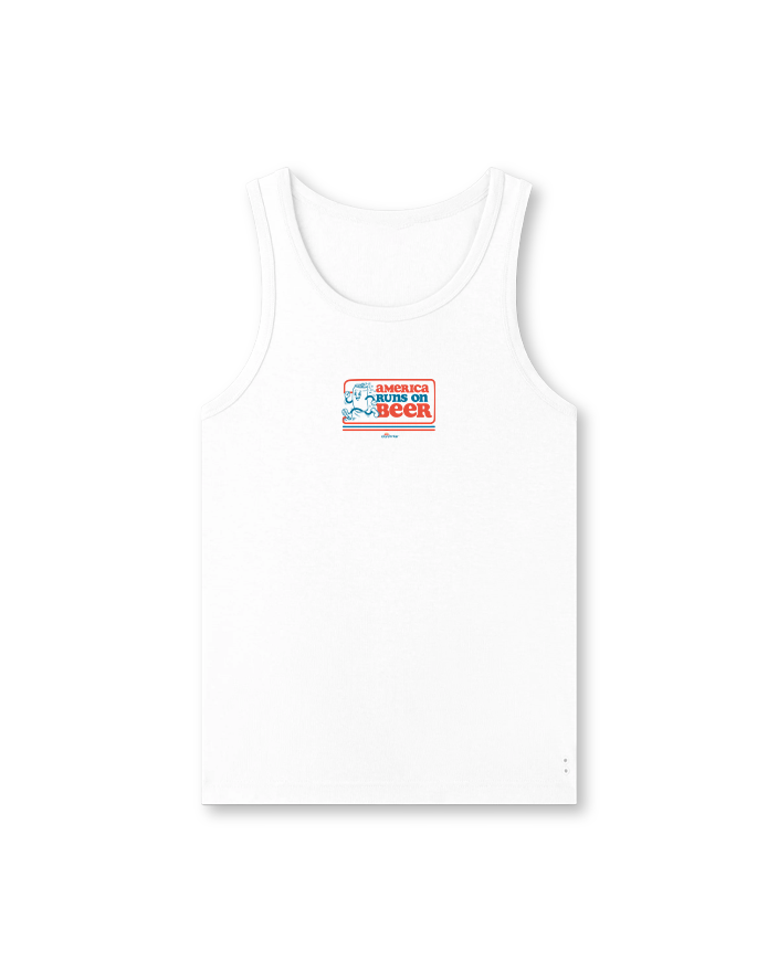 Mens "America Runs on Beer" Tank