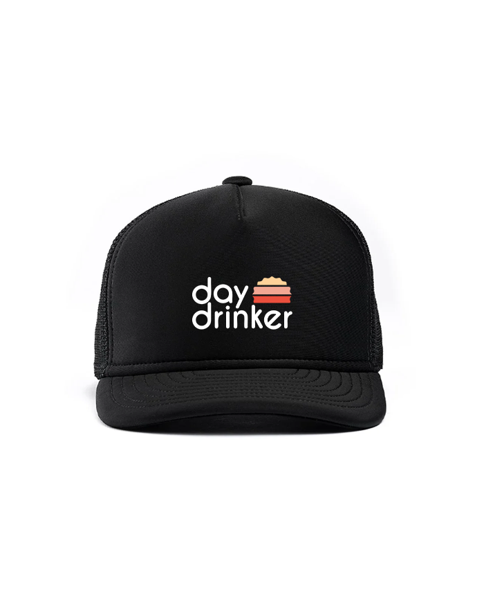 DayDrinker Half Logo Black Foam Cap
